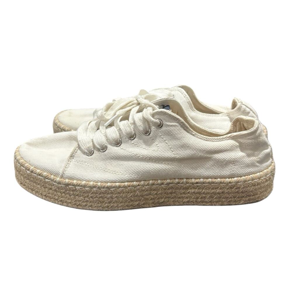 Tretorn Eve 2 Natural Espadrille Platform Sneakers Size 7.5